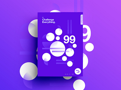 👁Made You Look👁 99 | Challenge Everything. 2017 365 color colour freelance level monday motivation poster postereveryday typography