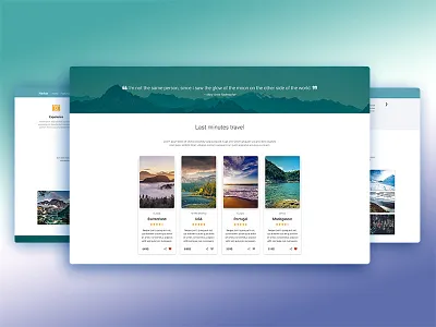 Travel Landing Page bootstrap landing page material design travel trip
