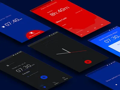 Alarm App ai alarm dark ui sleep cycle ui ux