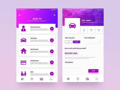 Loan App android app bank ios landing loan page ui uxdesign