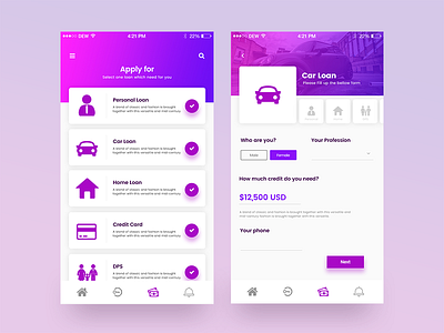 Loan App android app bank ios landing loan page ui uxdesign