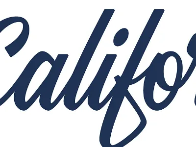 California Customs Script custom handlettered script type