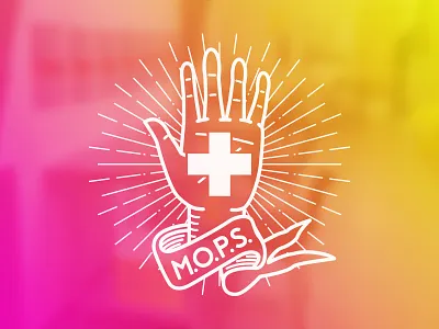 Maple Overdose Prevention Site (M.O.P.S.) Logo branding logo vancouver vector