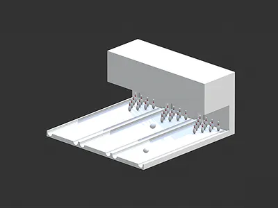 Room #9 3d blender isometric low poly room