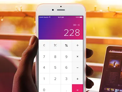 DailyUI - Exp. 004 - Calculator 004 app calculator dailyui ios mobile ui ux
