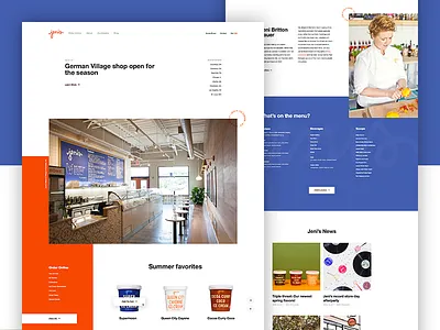 I Scream, You Scream clean color design ecommerce ice cream layout nashville no hero parallax web