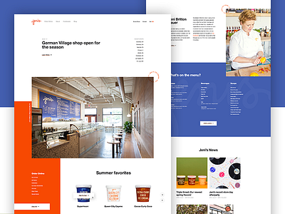 I Scream, You Scream clean color design ecommerce ice cream layout nashville no hero parallax web