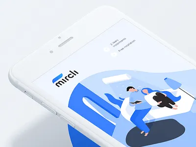 Mircli Illustrations part 3 blue character download freebies gradient icons illustration ios light noise stroke web