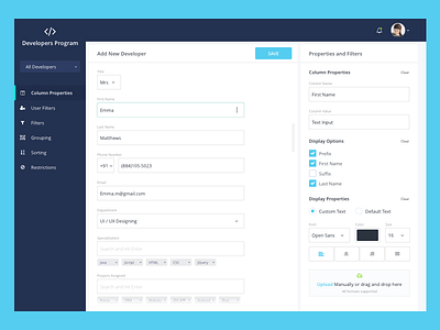Dashboard Design dashboard ui user experience user interface web app