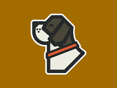 Doggo abstract branding dog doggo hound icon identity logo mark nature puppy