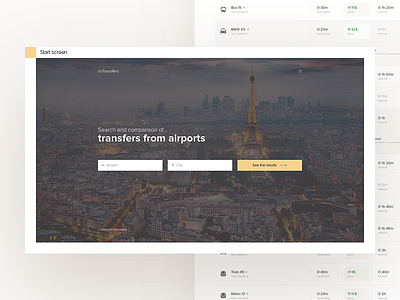 GoTransfers - final shot interface transfers ui ux web webservice