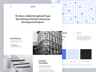 Commercial Retail Real Estate Casestudy behance branding case study commercial interaction design real estate reph retial ui ux web design web site