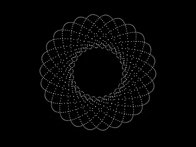 Playing with points black bw code generative points vector