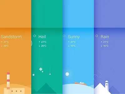 WEATHER cloudy fog hail illustration overcast rain sandstorm snow sunny weather