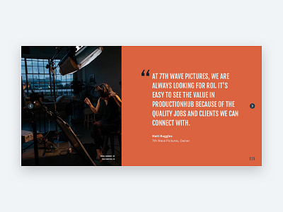 Testimonial Slide carousel cyber fjalla one sketch slide source sans pro testimonial ui ux website
