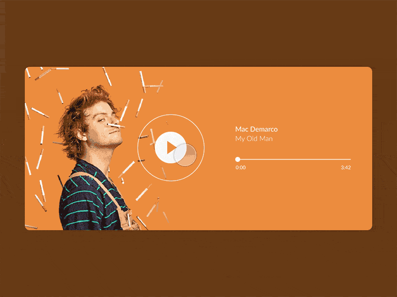 Simple Music Player - Free .prd animation gif ixd mac demarco music player principle ui