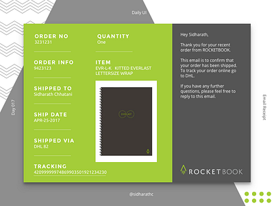 [Daily UI] Day 17 Email dailyui day017 email everlast neo mephis rocketbook simple email track me