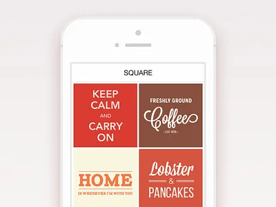 Postr app flat ios iphone minimal playoff poster typography