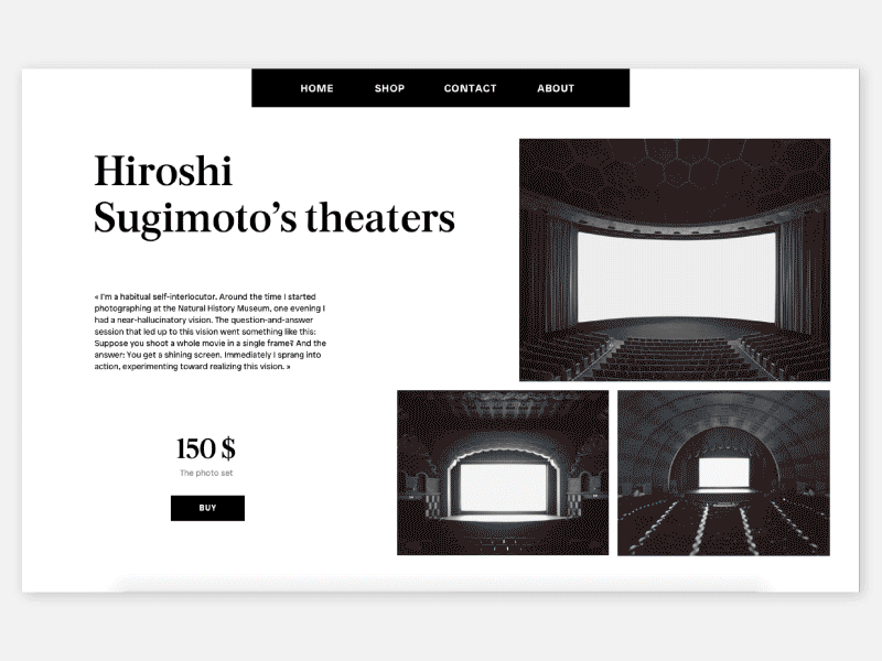 Explorations - Minimal and typographic explorations interface minimal typographic