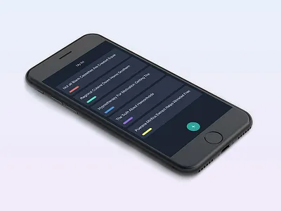 My list on Reminder app alarm app black colors dark ios list my reminder ui ux