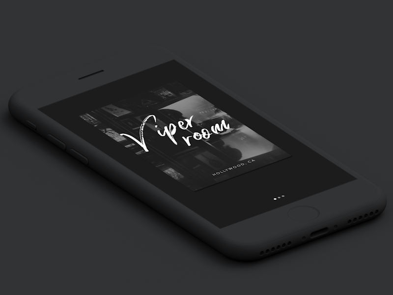 Card Parallax Animation animation cards mobile parallax rock ui ux venue