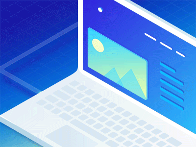 Animation Draft 1 animation clean gif gradient illustration isometric loader loading minimal