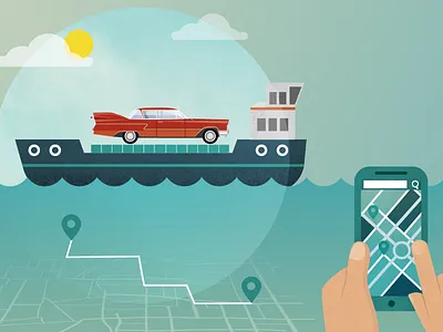 Classic Car UAE: Full Infographic boat car chevy classic dubai emirates illustration infographic map uae