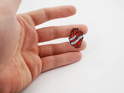 F**k This Shit: Enamel Pin anatomical enamel pin feelings feels fuck heart pin shit