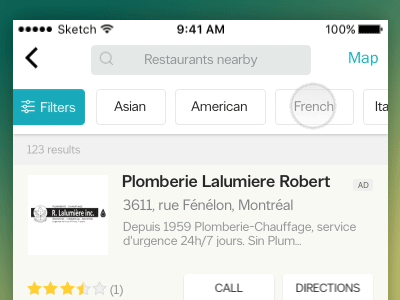 Show/hide filters by Robert Viengkhou on Dribbble