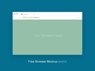 Free Google Chrome Mockup [Sketch] browser chrome freebie