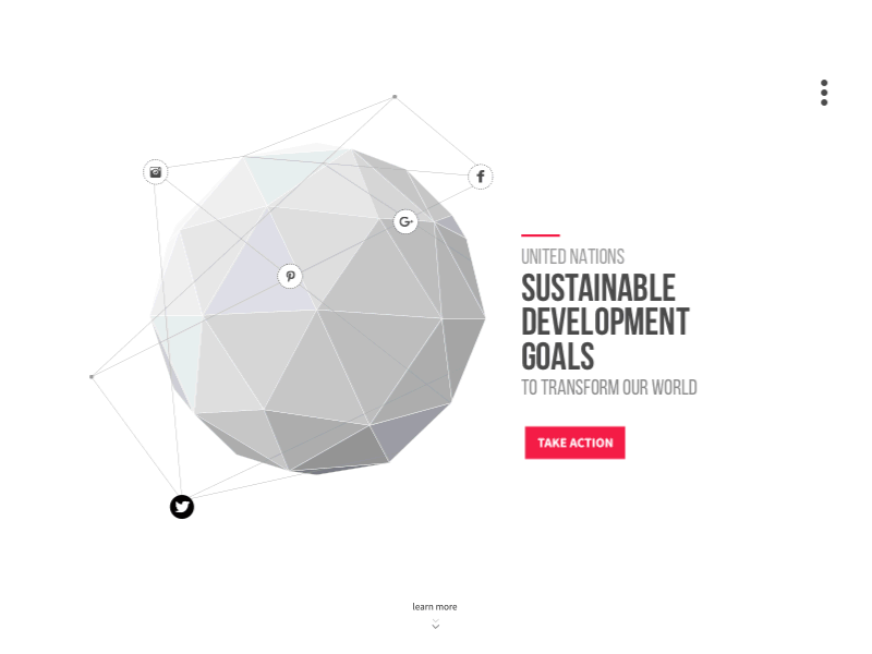 Landing Page for a crowdfunding platform after effects design gif globe homepage interactions landing page ngo sketch ui web website