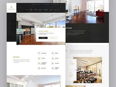 99 Real Estate Web Site design estate flat interior real ui ux website