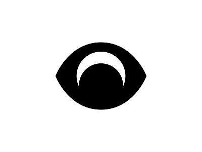 Moon eye appeal branding clothing eye identity logo moon negative negativespace ominous space ux