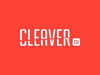 Logo Practice #5: Cleaver Co brand branding logo logotype practice simplistic