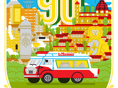 La Marzocco 90th coffee italy la marzocco lion poster screen print seattle
