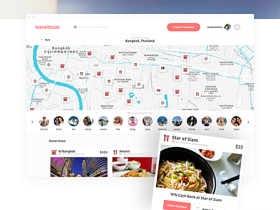 Explore Your Area clean comments image interaction new project red responsive travel ui ux visual design