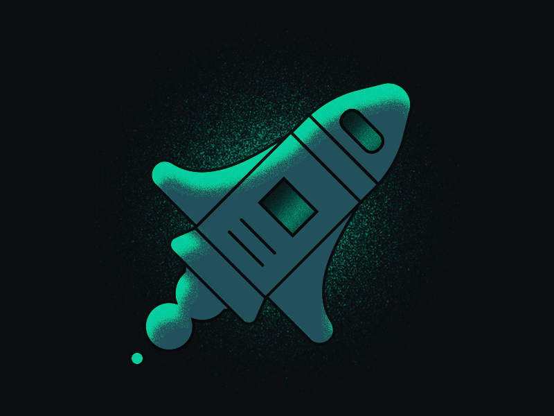Rocket - AEP file 2d aep after effects rocket shuttle space spin vector