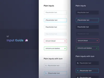 Input guide - Component project V1 autocomplete components emoji fields inputs search ui ux