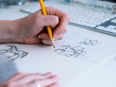Signet Sketching agency alexandria brand dc design grafik graphic identity logo mclean signet sketch