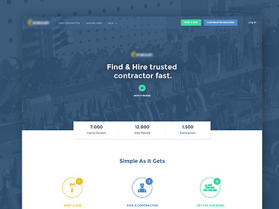 Property Builders & Owners contractors homepage pepperweb property real estate uiux webdesign webpage website