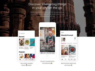 White Wh andrios app application articles city design events ios mobile stories