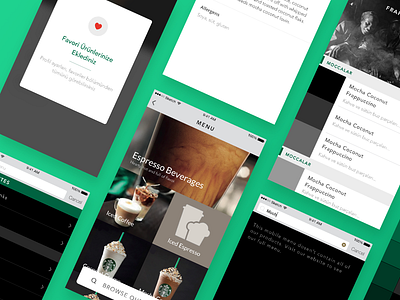 Menu and Search for an item application clean flat flow ios list menu minimal mobile search ui ux