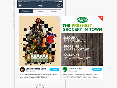 Beep App Offers design mobile application offers ui user experience user interface ux