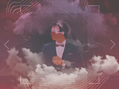 // REVØLT // band cloud cover art end man manipulation noise photoshop sky suit upside down