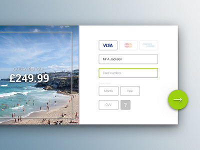 DailyUI #002: Credit Card Checkout dailyui form graphic design graphical user interface ui ui design user experience user interface design ux ux design web design website
