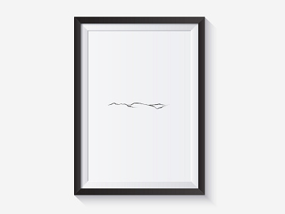 Minimal Landscape Print art design illustration minimal print
