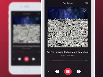 DailyUI - Exp. 009 - Music Player 009 app dailyui ios mobile music player ui ux
