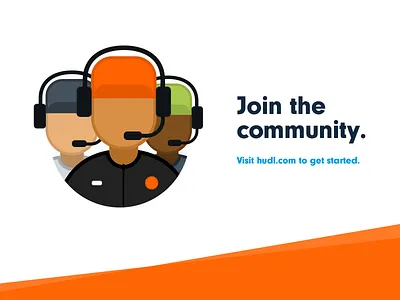 Hudl Community Illustration avatar coaches community hudl illustration orange sports technology
