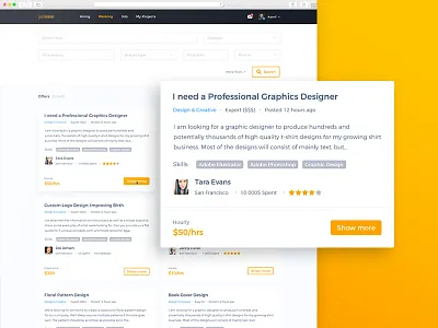 Web Service for Freelancers design freelance service site ui ux web