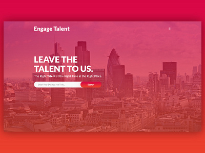 Engage Talent - Website Design agency creative dark designer graphic landing page ui ux web web design website